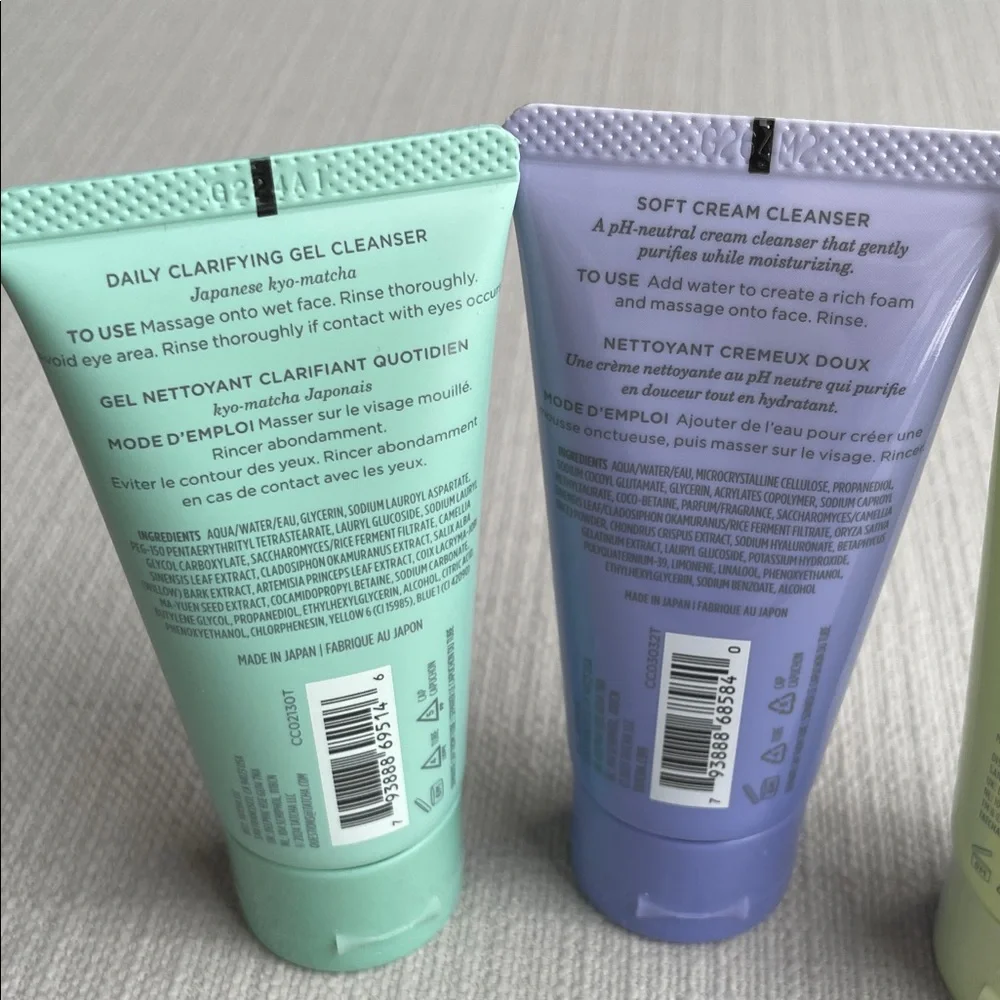 Tatcha hinoki Body Wash, matcha cleanse, rice wash set